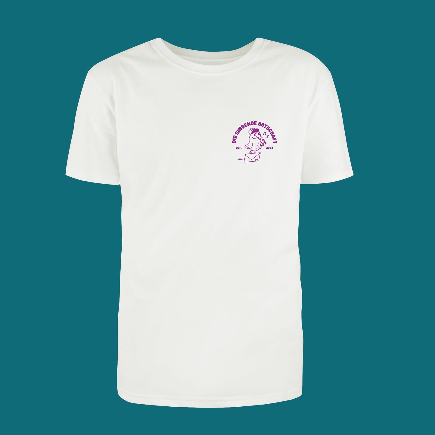 Shirt Offwhite/Botschaft des Jahres 2026 „Die singende Botschaft“. VORBESTELLUNG. Versand/Abholung ab 29.7.26.