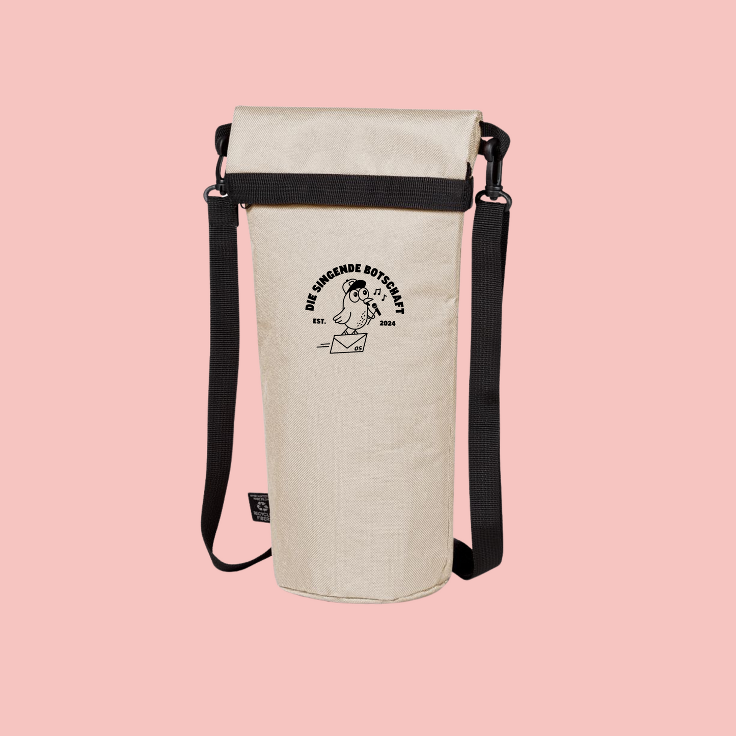 Thermo Bottle Bag "Die singende Botschaft" Beige