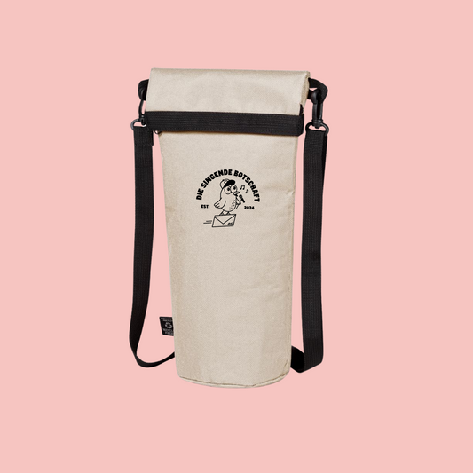 Thermo Bottle Bag "Die singende Botschaft" Beige
