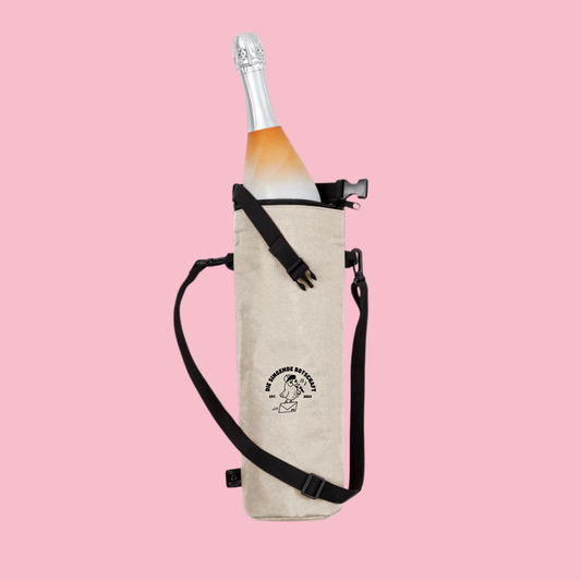 Thermo Bottle Bag "Die singende Botschaft" Beige