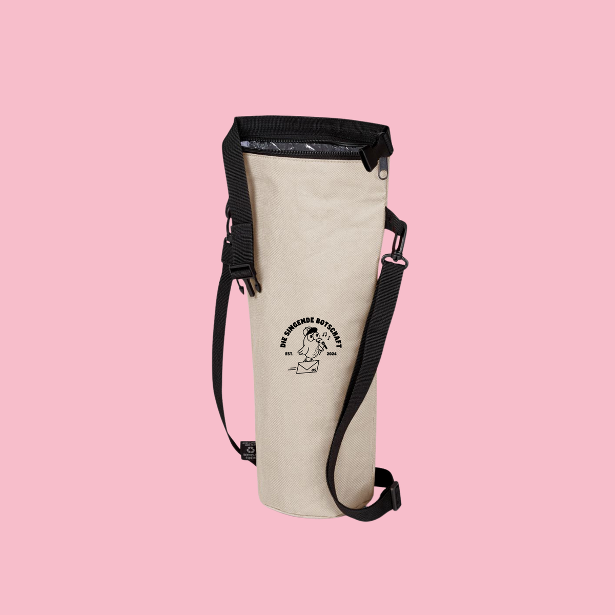 Thermo Bottle Bag "Die singende Botschaft" Beige